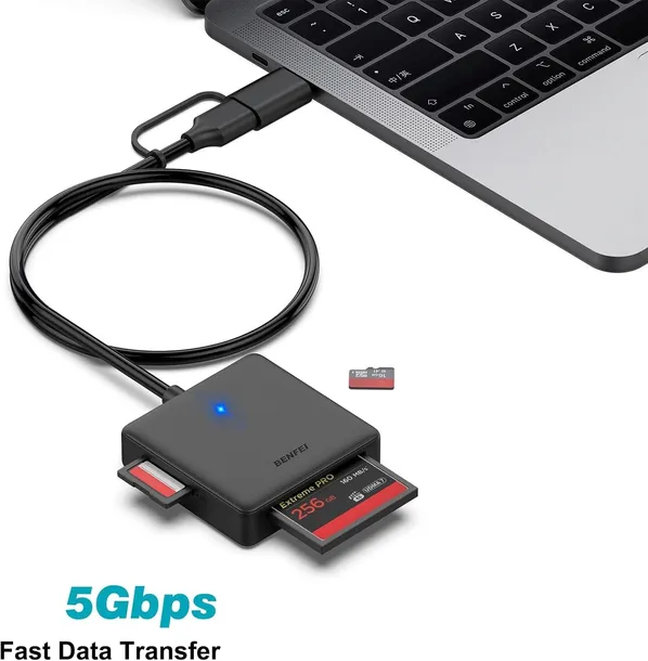 czytnik-kart-4w1-usb-c-usb-3-0-sd-micro-sd-cf-ms-obslugiwane-karty-pamieci-secure-digital-sd