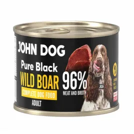 john-dog-pure-black-wild-boar-adult-200g-mokra-karma-dla-psa-z-dzikiem