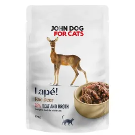 john-dog-for-cats-lape-100g-monobialkowa-mokra-karma-dla-kota-z-sarna
