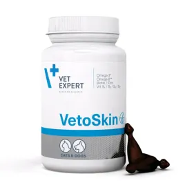 vet-expert-vetoskin-90-kaps-preparat-na-skore-i-siersc-dla-psow-i-kotow