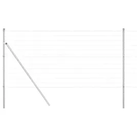 ogrodzenie-z-slupkiem-srebrny-12-x-25-m-stal-i-pvc