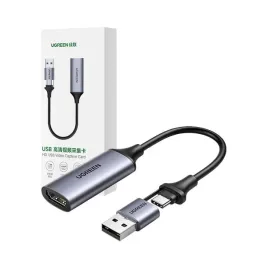 adapter-ugreen-cm489-40189-hdmi-zenski-usb-a-usb-c-meski-szary