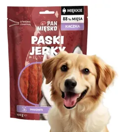pan-miesko-naturalny-przysmak-dla-psa-miekkie-paski-jerky-z-kaczka-100g