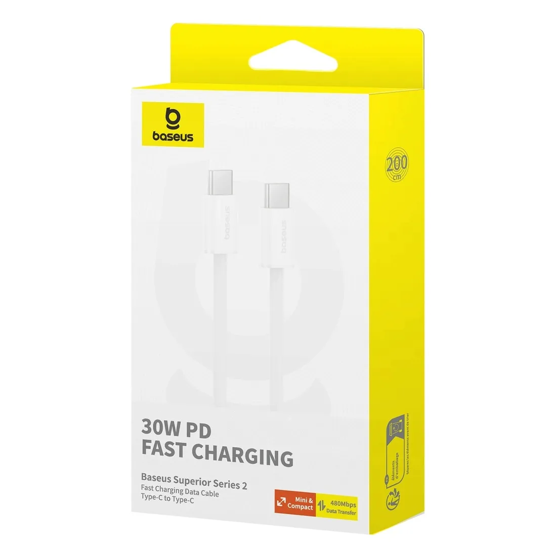 kabel-baseus-usb-typ-c-usb-typ-c-2-m-bialy