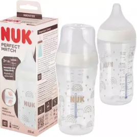 nuk-perfect-match-butelka-260ml-3m-smoczek-silikonowy-m