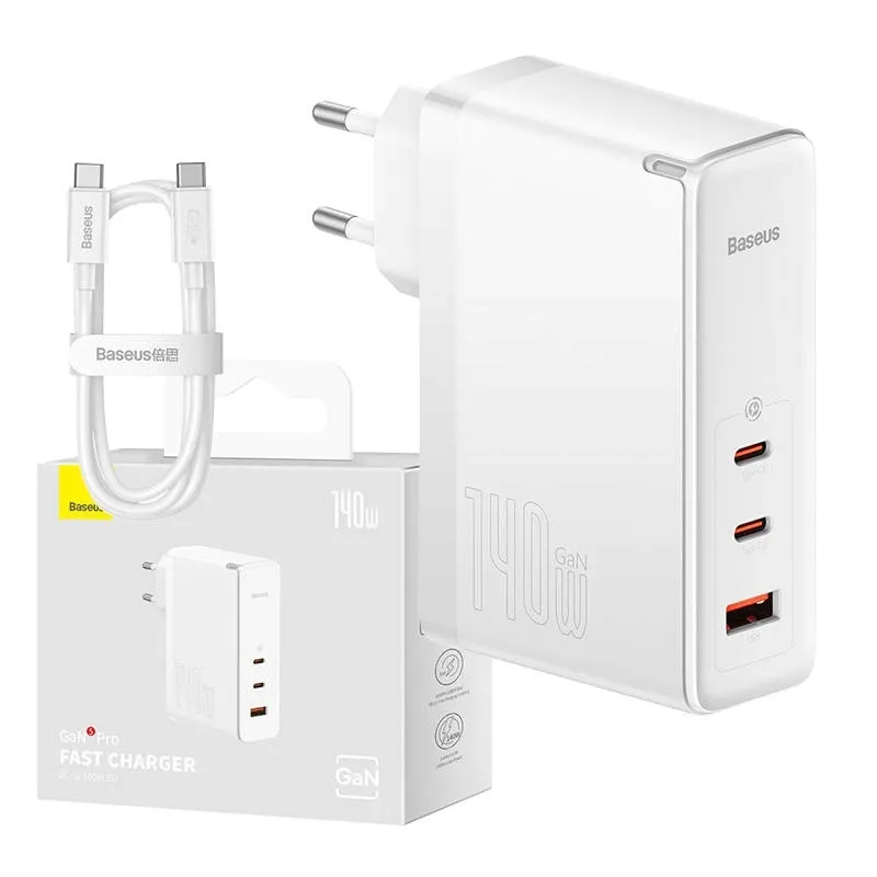 baseus-gan5-pro-szybka-ladowarka-usb-2xusb-c-140w