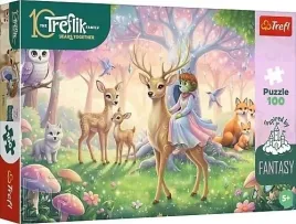 puzzle-100-elementow-trefliki-zwierzeta-z-magicznego-lasu-trefl