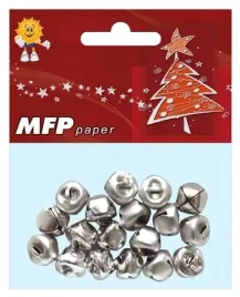 mfp-paper-dzwoneczki-srebrne-15cm-18szt