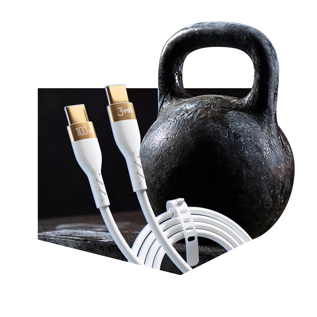 kabel-3mk-usb-typ-c-usb-typ-c-2-m-bialy
