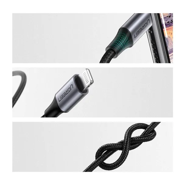 kabel-ugreen-us315-minijack-35-mm-lightning-1-m-model-us315
