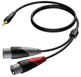 kabel-procab-cla712-3-minijack-35-mm-2x-xlr-3-m