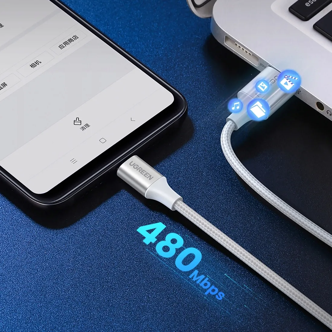 kabel-ugreen-usb-usb-typ-c-05-m-bialy-kolor-bialy