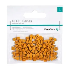 gumowe-koncowki-deepcool-pixel-po-100-sztuk-pomaranczowe-uniwersalne