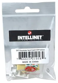 modul-keystone-intellinet-rj45-utp-cat6-zolty