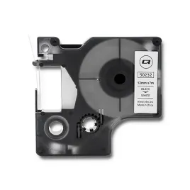 tasma-qoltec-do-dymo-d1-45013-12-mm-x-7-m-biala-czarny-nadruk