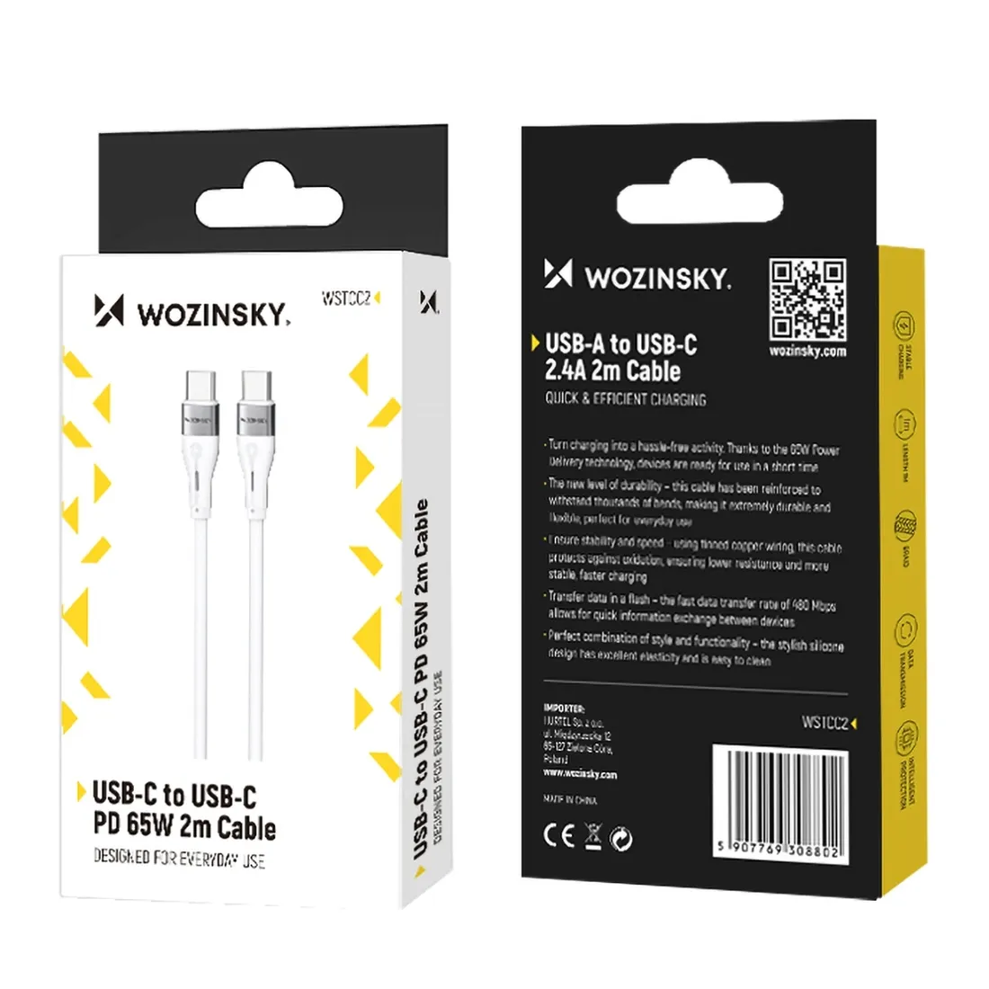 kabel-wozinsky-usb-typ-c-usb-typ-c-2-m-bialy