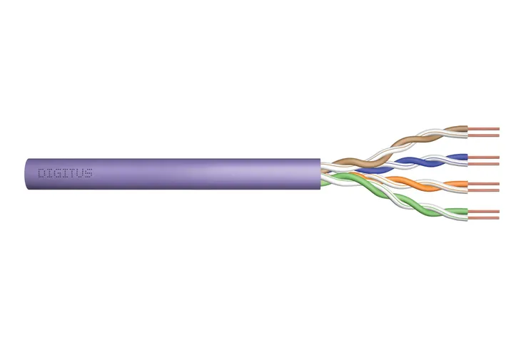 Kabel teleinformatyczny instalacyjny DIGITUS kat.6, U/UTP, Eca, drut, AWG 2