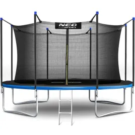 trampolina-ogrodowa-dla-dzieci-374cm-12ft-drabinka-siatka-wewnetrzna