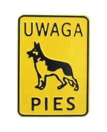 tablica-unimet-uwaga-pies-15x20-cm