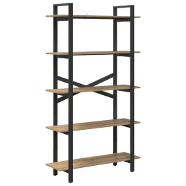 polka-na-ksiazki-dab-rzemieslniczy-100-x-335-x-178-cm