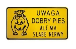 tablica-unimet-uwaga-dobry-pies-15x29cm