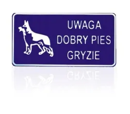 tablica-unimet-15x29mm-uwaga-dobry-pies-gryzie