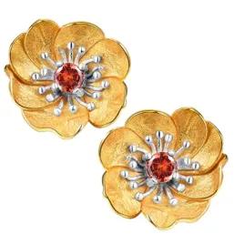 kolczyki-zlote-kolczyki-kwiat-anemon-naturalny-topaz-pozlacane-srebro-925