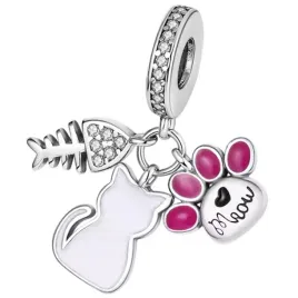 charms-zawieszka-charms-potrojny-kot-lapka-ryba-charmsy-trusky