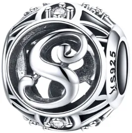 zawieszka-charms-koralik-litera-s-srebro-925