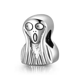 charms-moments-srebro-krzyk-obraz-emoji-horror