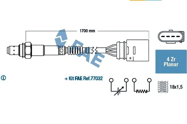 fae-77902-sonda-lambda-numery-katalogowe-zamiennikow-bogap-a6119508