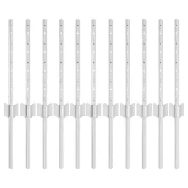 slupek-ogrodzeniowy-11-szt-srebrny-40-cm-stal