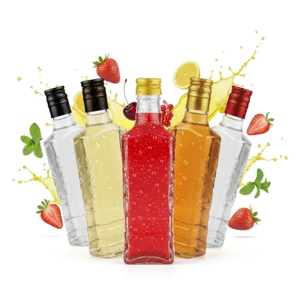 5x Butelki Szklane PIONIER MOSKWA 250ml + Zakrętka Butelka Na NALEWKI WINO
