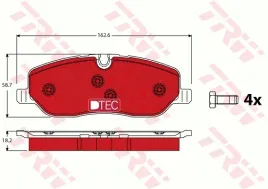 klocki-hamulcowe-przod-gdb1631dte-trw-land-rover