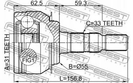 febest-1010-j300-zestaw-przegubu-wal-napedowy