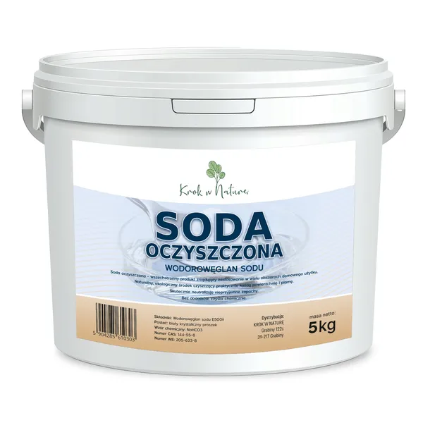 SODA OCZYSZCZONA Wodorowęglan Sodu CZYSTY SKŁAD 5kg