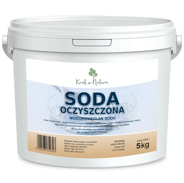SODA OCZYSZCZONA Wodorowęglan Sodu CZYSTY SKŁAD 5 kg