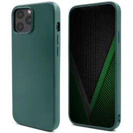 moozy-lifestyle-etui-silikonowe-iphone-13-pro-max-ciemnozielone