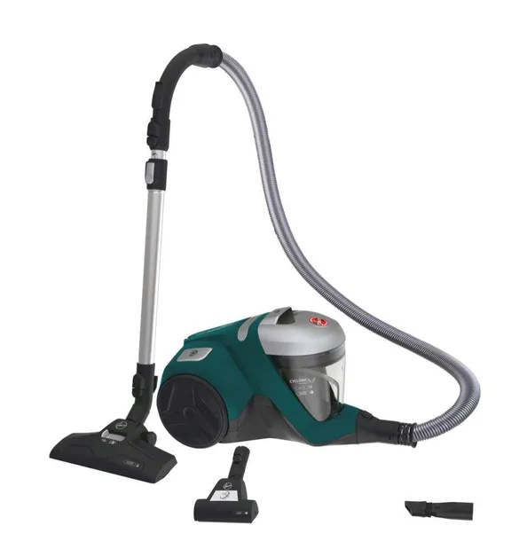 Bezworkowy odkurzacz Hoover H-Power 300 HP332ALG 011 Jony Srebra TURBO HEPA