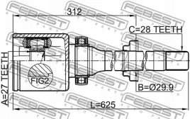 febest-2911-fliirh-zestaw-przegubu-wal-napedowy