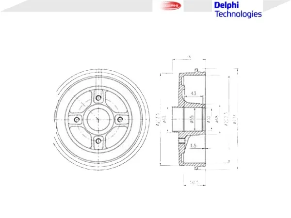 delphi-bf423-beben-hamulcowy-waga-z-opakowaniem-5-kg