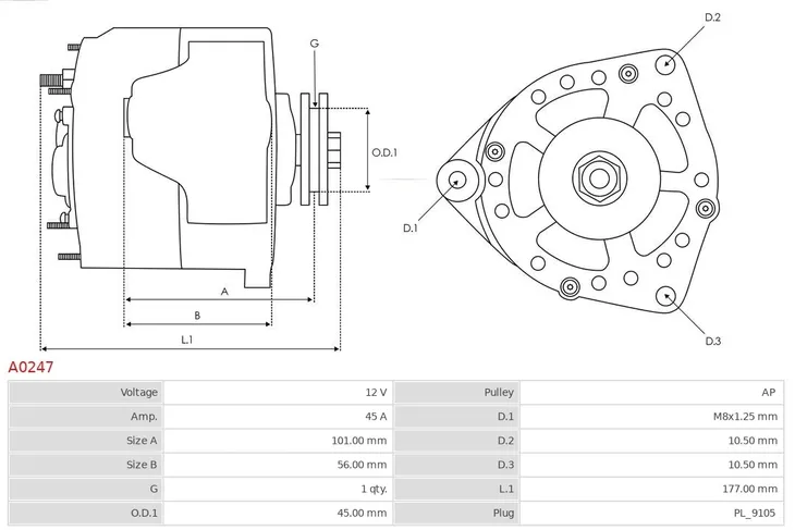 alternator-as-pl-a0247-waga-z-opakowaniem-5-kg