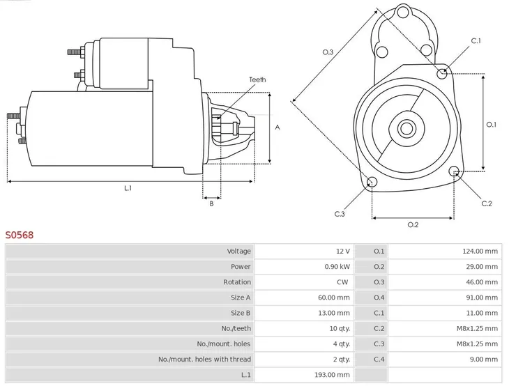 rozrusznik-as-pl-s0568-producent-czesci-as-pl-numery-katalogowe-zamiennikow-as-pl-ars9070s
