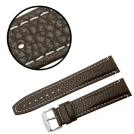 pasek-reda-22mm-xl-poljot-brazowy-pasek-biale-przeszycie