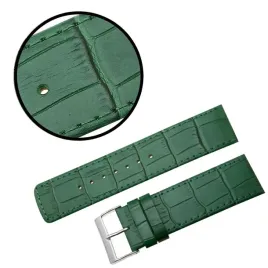 pasek-reda-24mm-prosty-krokodyl-zielony-pasek-zielone-przeszycie