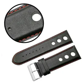pasek-reda-30mm-gladki-z-dziurami-czarny-pasek-czerwone-przeszycie