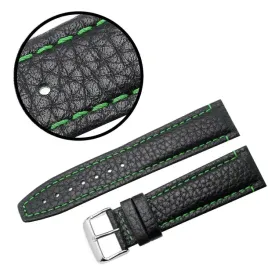pasek-reda-22mm-xl-poljot-czarny-pasek-zielone-przeszycie