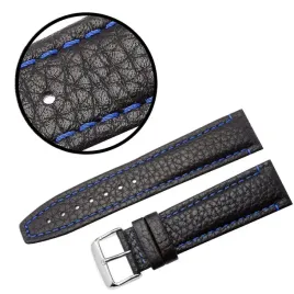 pasek-reda-22mm-xl-poljot-czarny-pasek-niebieskie-przeszycie