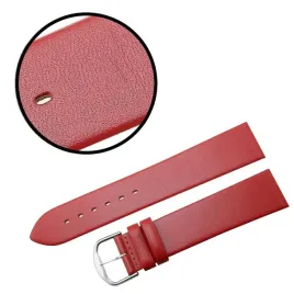 pasek-reda-22mm-xl-gladki-czerwony-pasek-srebrna-sprzaczka-klejony