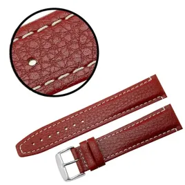 pasek-reda-22mm-xl-poljot-czerwony-pasek-biale-przeszycie